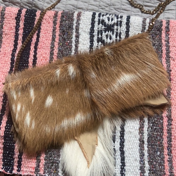 Axis deer hide clutch purse - Picture 4 of 4